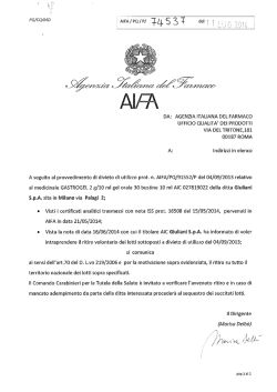 Il testo della Nota
