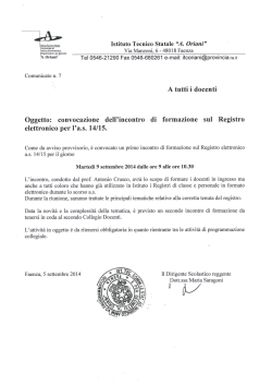 isﬂ.m.,temiws,a.a.e Istituto Tecnico Statale &ldquo;A. Oriani&rdquo;