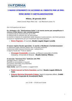 Programma MiniBond 28 gennaio 2014 (1)