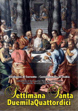 Itinerari Processioni &ndash; Opuscolo 2014