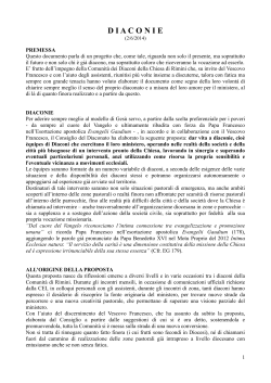 Scheda Diaconie (scarica PDF) - Diaconi della Diocesi di Rimini