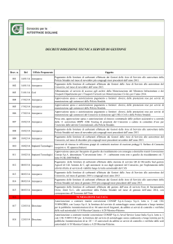 elenco decreti anno 2014 - Consorzio per le Autostrade Siciliane
