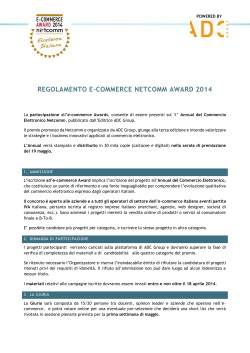 ecommerce award 2014 REGOLAMENTO