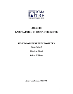Dispense TDR - Universit&agrave; degli Studi Roma Tre