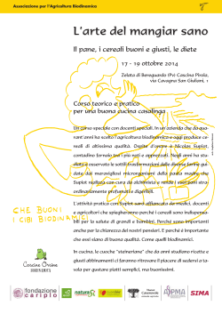 PROGRAMMA e SCHEDA DI ISCRIZIONE
