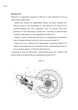 Dispositivo a sospensione progressiva per la ruota posteriore di un