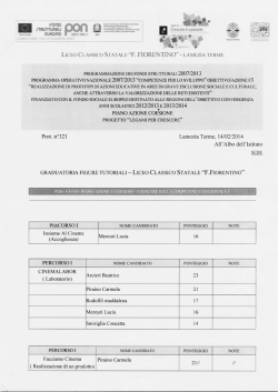 Graduatorie - Liceo Classico F. Fiorentino