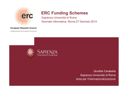 ERC Funding Schemes