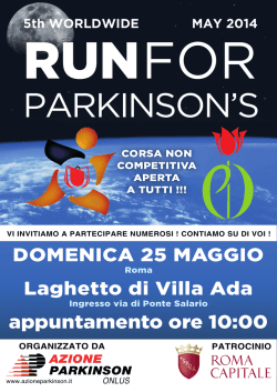 DOMENICA 25 MAGGIO Laghetto di Villa Ada