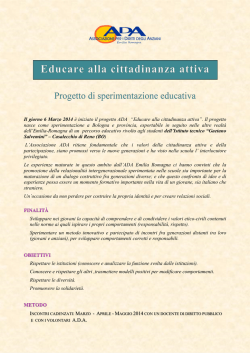 Educare alla cittadinanza attiva