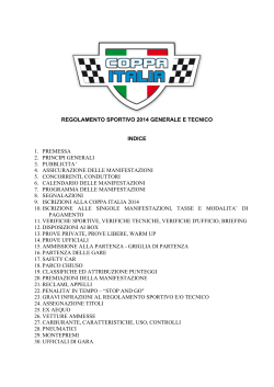 Regolamento - Gruppo Peroni Race
