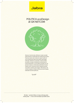 05/2014 - POLITICA ecoDesign di GN NETCOM