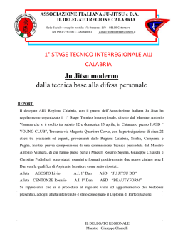 Ju Jitsu moderno dalla tecnica base alla difesa personale