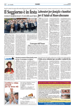 Il Soggiorno &egrave; in festa