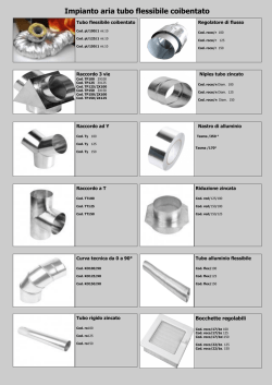 Impianto aria tubo flessibile coibentato