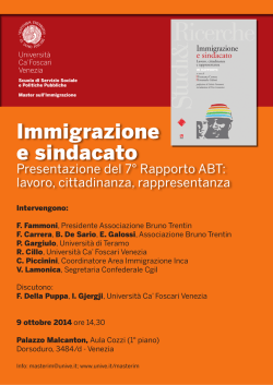 Immigrazione e sindacato
