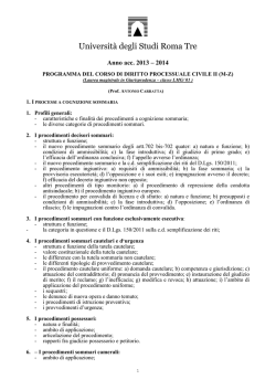 Anno acc - Facoltà di Giurisprudenza