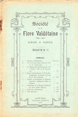 €lors - Société de la Flore Valdôtaine