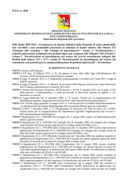 DDG n.1034 del 15/04/2014 - Euromed Carrefour Sicilia