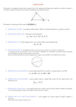 I TRIANGOLI (n &minus; 2)&sdot;180&deg; = (3&minus; 2)&sdot;180&deg; = 180&deg;