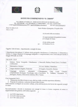 ISTITUTO COMPRENSIVO &ldquo;F. CRISPI&rdquo;