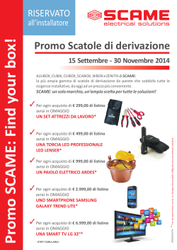 274 - Promo Scatole deriv. sell-out