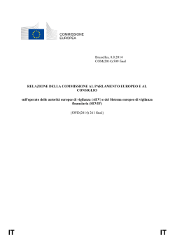 COMMISSIONE EUROPEA Bruxelles, 8.8.2014 COM(2014