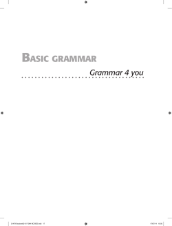 Basic Grammar - Loescher Editore