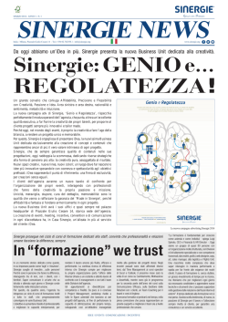 In &ldquo;formazione&rdquo; we trust