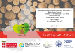 in wood we believe - Cluster Legno Piemonte