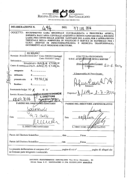 Deliberazione n. 494 del 17.07.2014