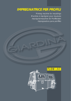 IMPREGNATRICE PER PROFILI Priming machine for mouldings