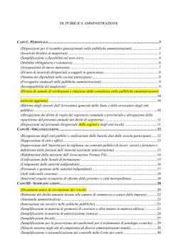 DL PUBBLICA AMMINISTRAZIONE CAPO I - P ERSONALE