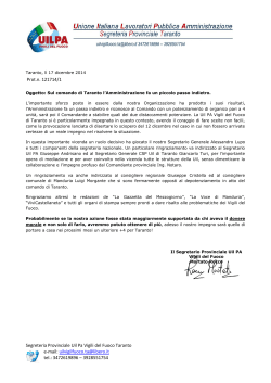 Segreteria Provinciale Uil Pa Vigili del Fuoco Taranto e-mail