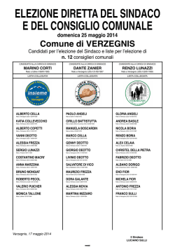 domenica 25 maggio 2014