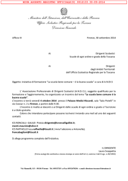 Iniziativa di formazione - Andis 4 ott 2014