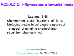 MODULO 2: infiammazione e immunità innata Lezione 2-8