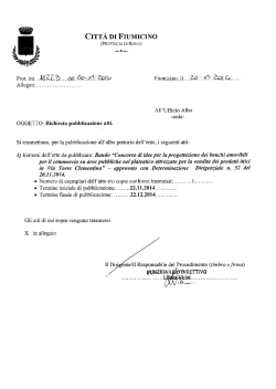 documento - Comune di Fiumicino