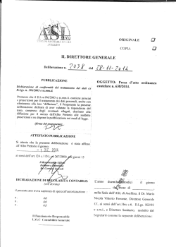 IL DIRETTORE GENERALE - Azienda Sanitaria Locale Avellino
