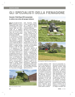 GLI SPECIALISTI DELLA FIENAGIONE