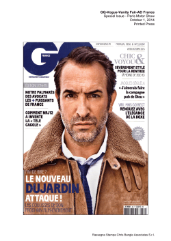 October 1, 2014 – GQ, Vogue, Vanity Fair, AD