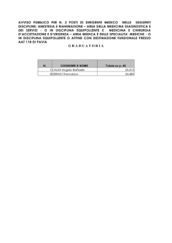 GRADUATORIA AAT 118