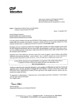 intercultura 2014 - Istituto di Istruzione Superiore Musinu