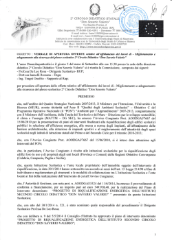 intervento denominato "PROGETTO DI RIQUALIFICAZIONE