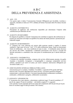 A B C DELLA PREVIDENZA E ASSISTENZA
