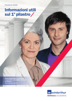 Informazioni utili sul 1&deg; pilastro/