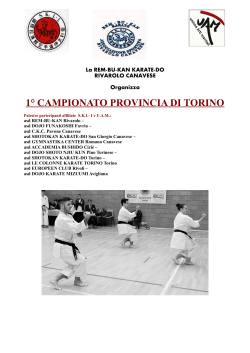 ASSOCIAZIONE REM-BU-KAN KARATE-DO RIVAROLO - S.K.I.-I.