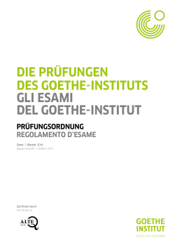 Prüfungsordnung - Goethe