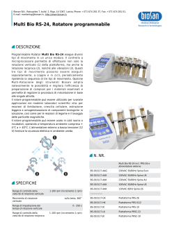 Multi Bio RS-24, Rotatore programmabile - Opuscolo (PDF)