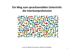 Ein Weg zum sprachsensiblen Unterricht: die Interkomprehension